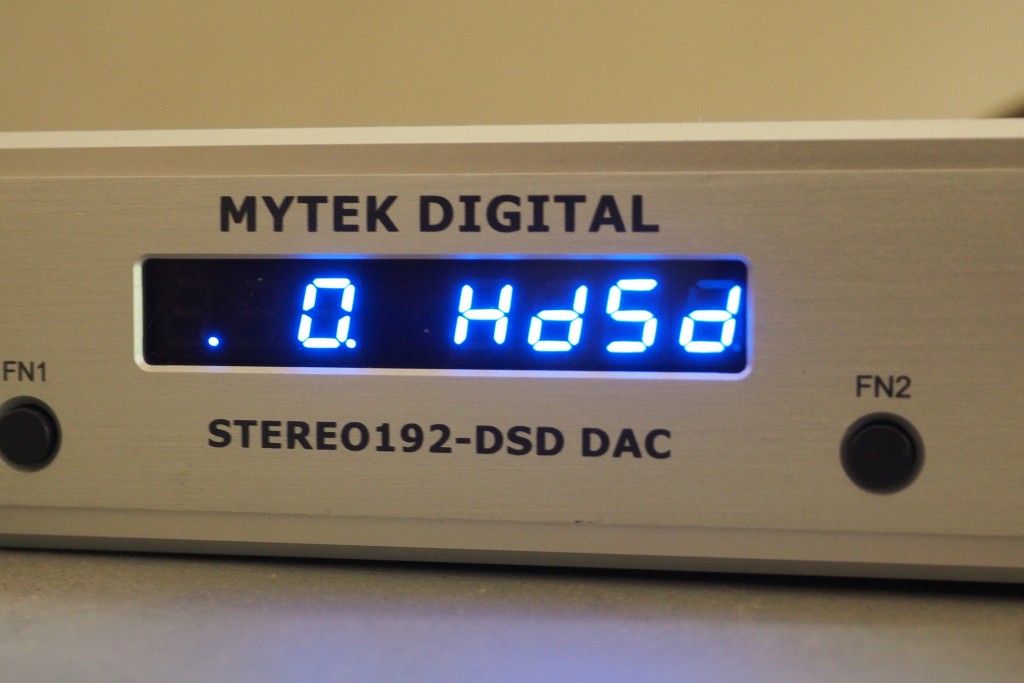 The Mytek set to play DSD files.