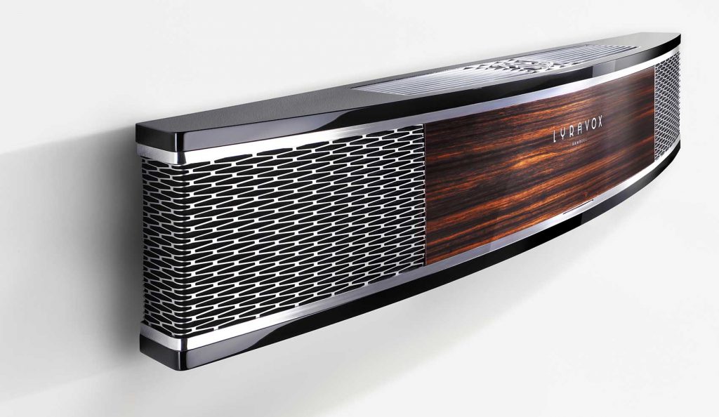 Lyravox’s Stereomaster soundbar. High audio technology packed in a superbly finished enclosure