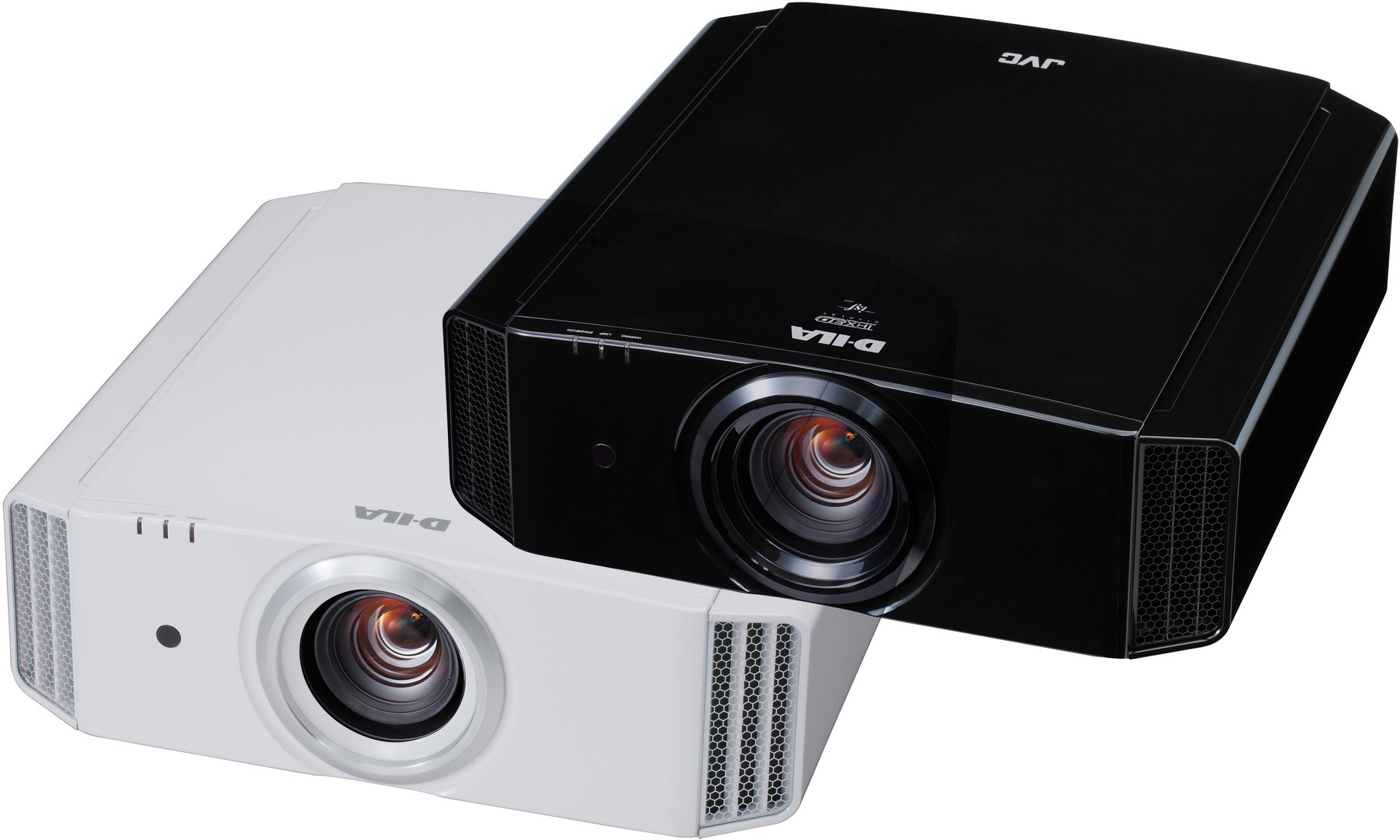 JVC’s DLA-X5000. Probably the finest performing projector in its class.  The white option needs to be pre-ordered