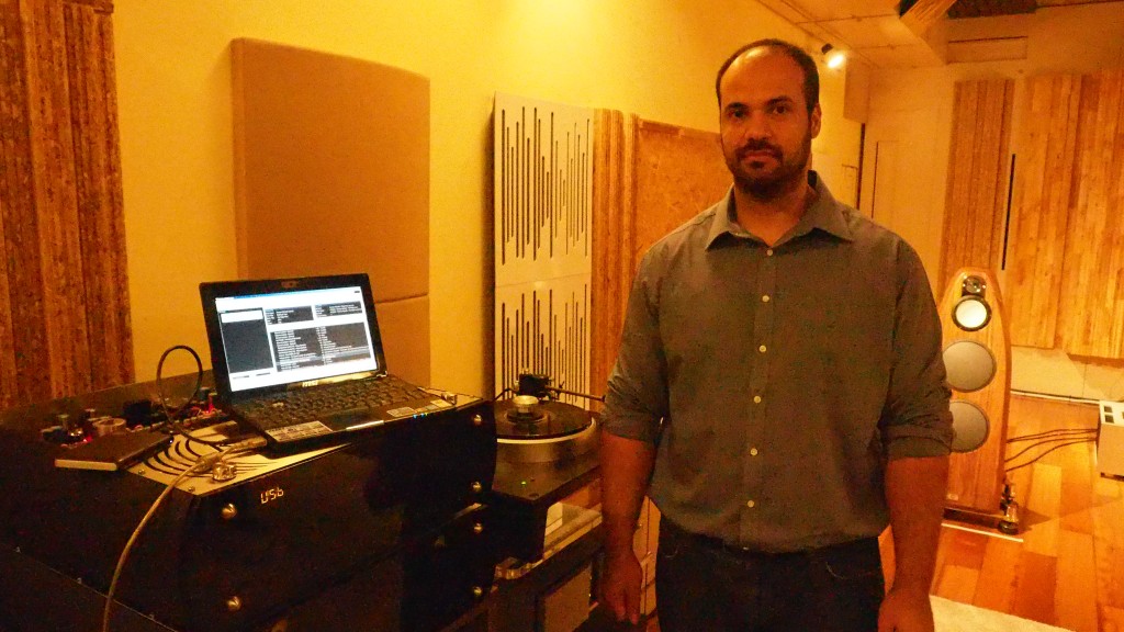 Stavros next to his two-box Cassandra Limited Edition DAC.