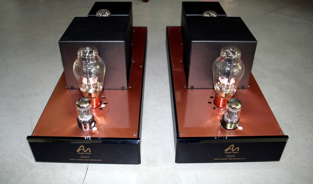 Audionote Quest Silver Signature monoblocks.