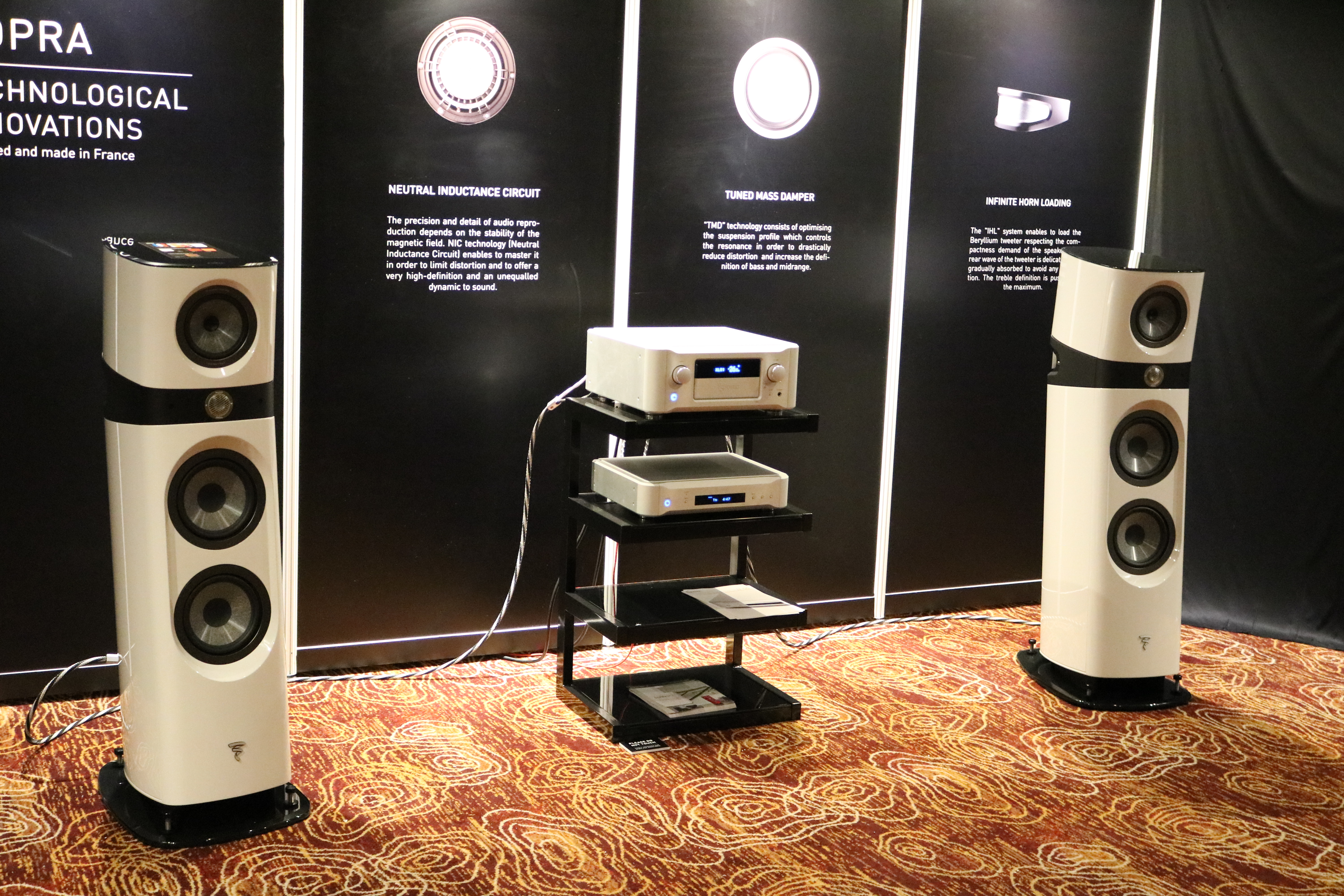 Focal Sopra No 3 with Esoteric components in Absolute Sound's room.