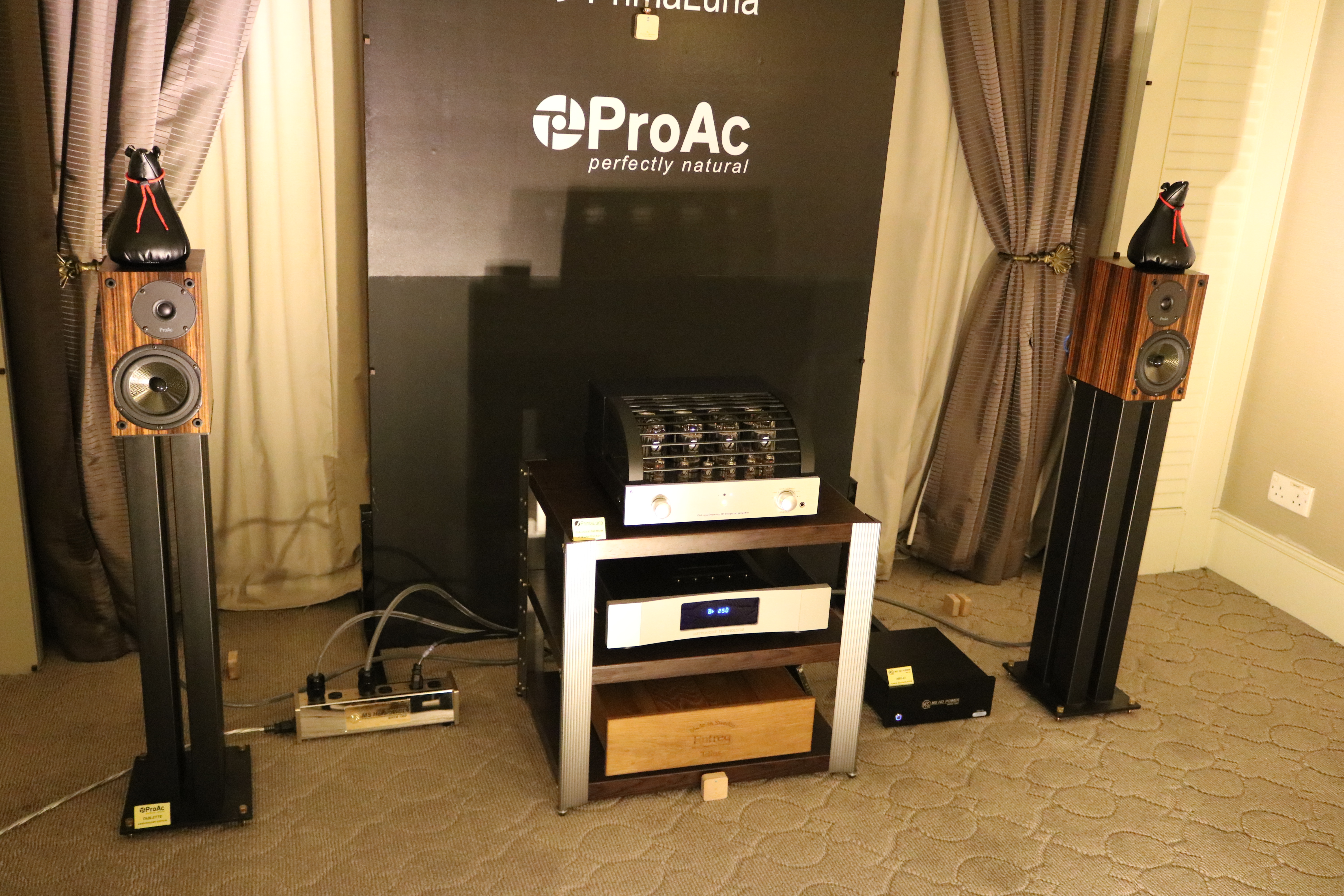 ProAc Tablette, PrimaLuna and Metronome system in the CMY room.