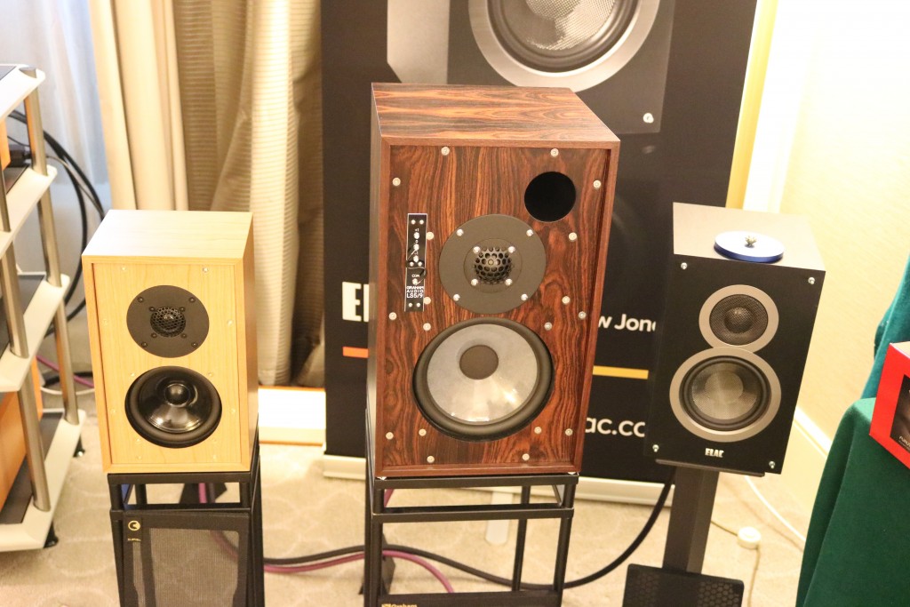 The Chartwell LS3/5, Graham Audio LS5/9 and Elac speakers in Creative AV's room.