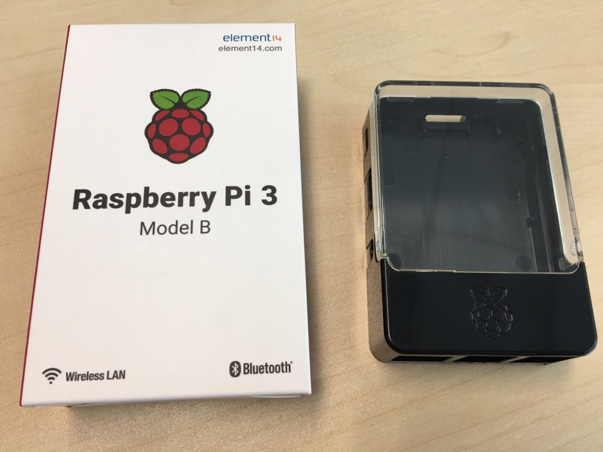 Raspberry pi 3 model B and casing. For the 2 items, the total cost is RM206.90 (include GST)