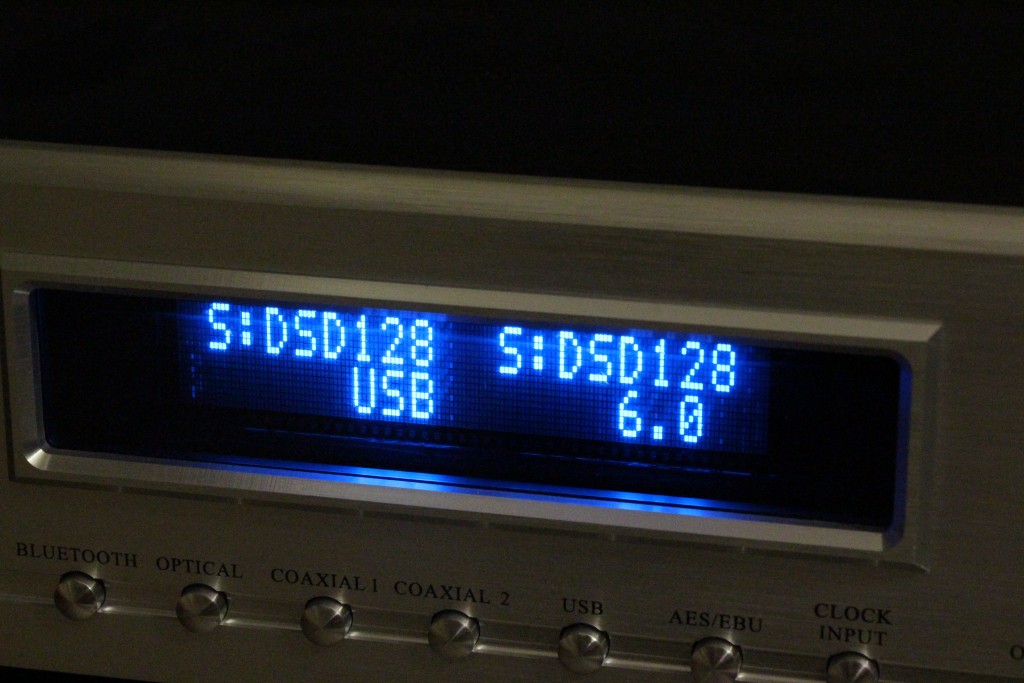 The DAC could handle up to DSD128.