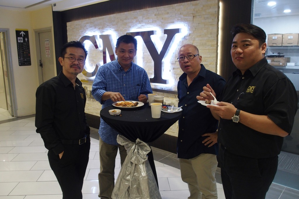 CMY's big boss John Yew Ileft) at the launch.