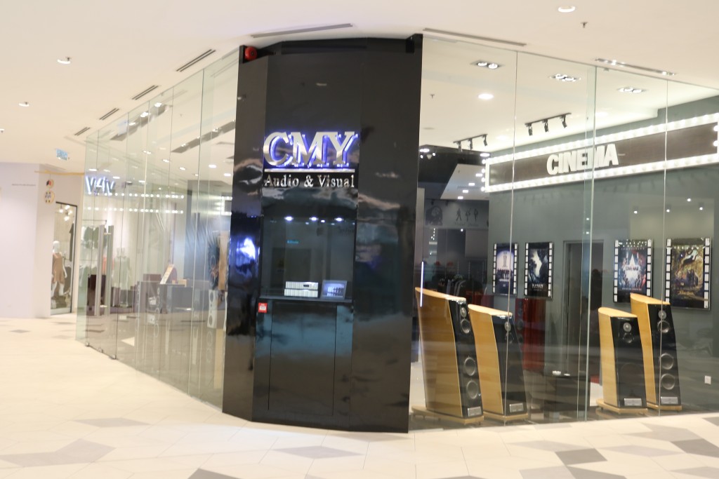 The CMY Audio & Visual showroom is on the first floor.