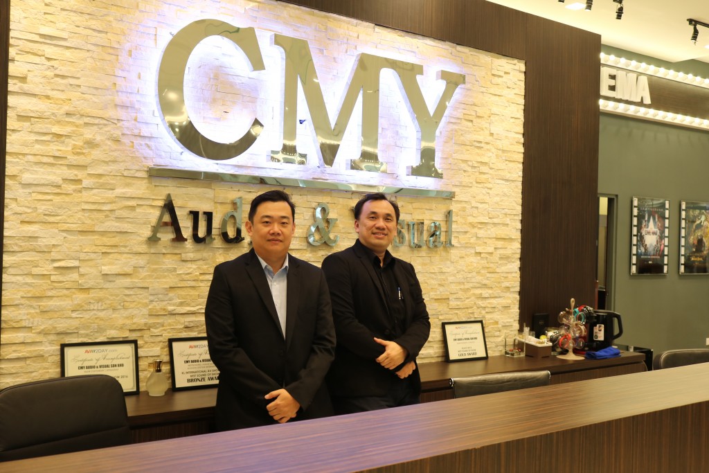Chua (left) and Chan are smartly dressed to welcome audiophiles with deep pockets.