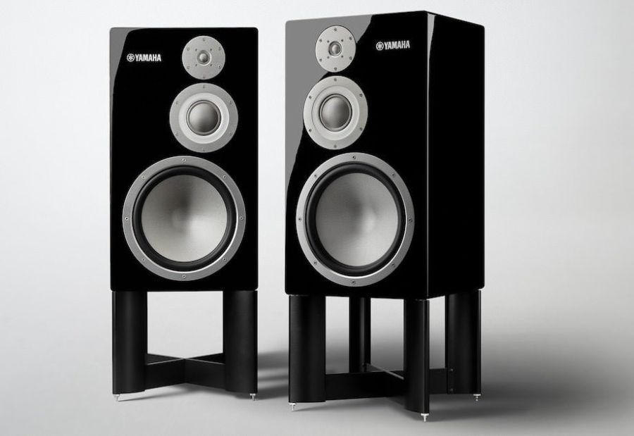 The Yamaha NS-5000 speakers come with optional matching stands.