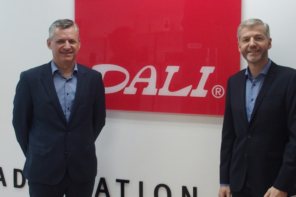 Dali International Sales and Marketing Director Michael Pedersen (left) and Denmark-based Dali Product Manager Lars Jorgensen at the launch of the Dali office-showroom last Friday.
