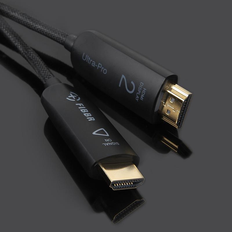 FIBBR Ultra Pro HDMI Cables look good and have illuminated signal indicators built into it