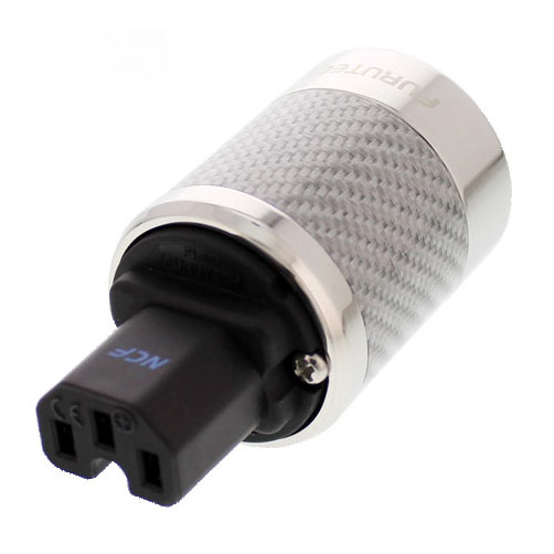 The rock solid IEC connector with its silver carbon fiber body definitely looks the part