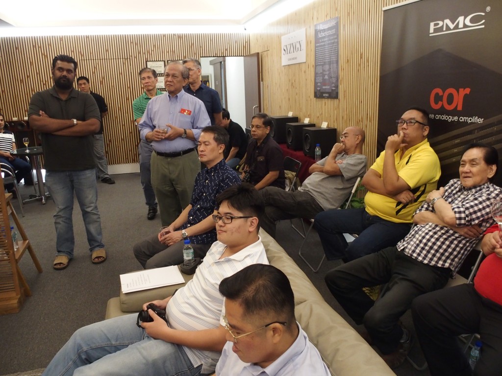 The audiophiles who attended the launch of AV Designs' new showroom.
