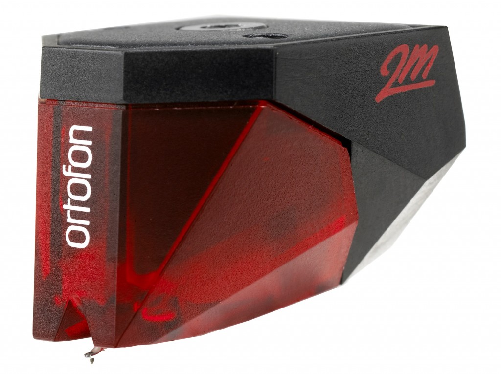 The typical design of a Cartridge as seen here with the Ortofon 2M Red. Designs can become quite varied  as you move up the price range
