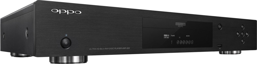 Oppo's UDP-203 Ultra HD Blu-ray Player, one of the first UHD Blu-ray player to hit the resolution starved visual market