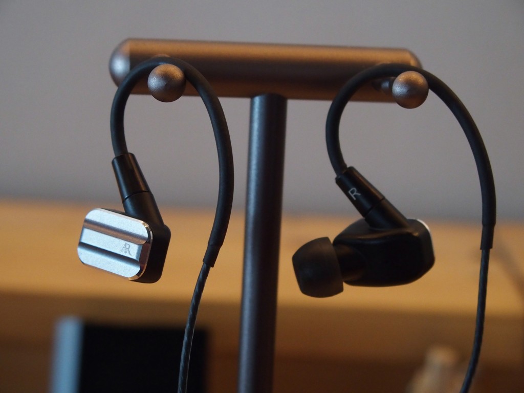 The Acoustic Research in-ear earphones.