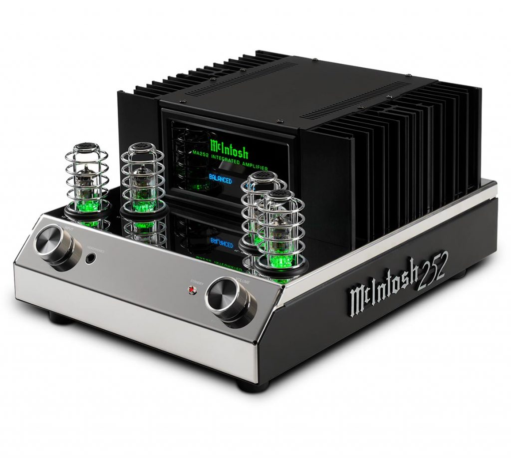 Green is a color that only McIntosh can pull of in style. Seen here is the MA 252 Hybrid Integrated Amplifier