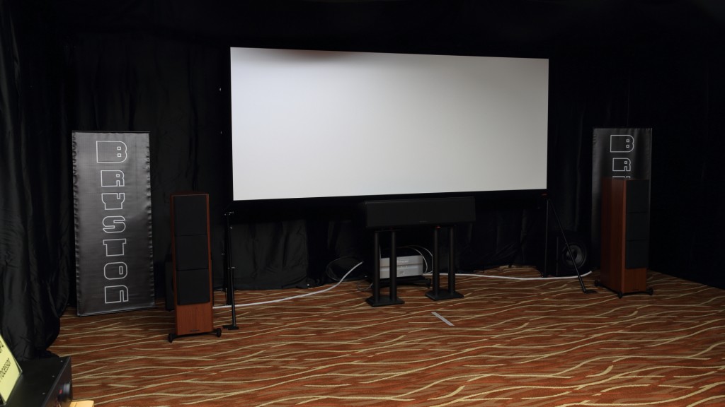 The Front array at the AV Designs cinema room