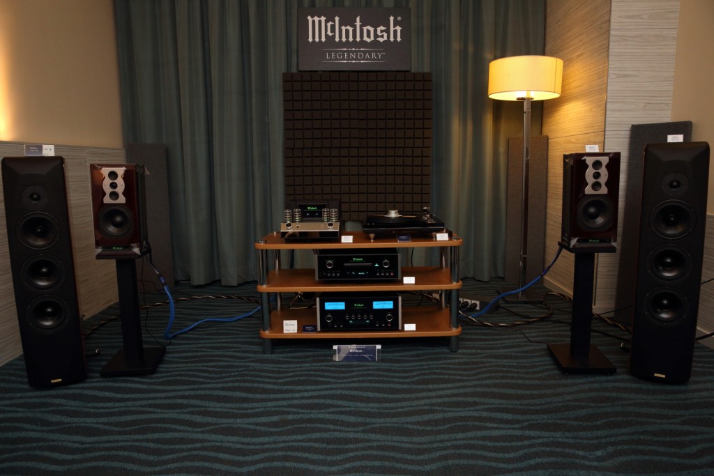 Those blue lit Power Output meters always let you know that there is a McIntosh in the room