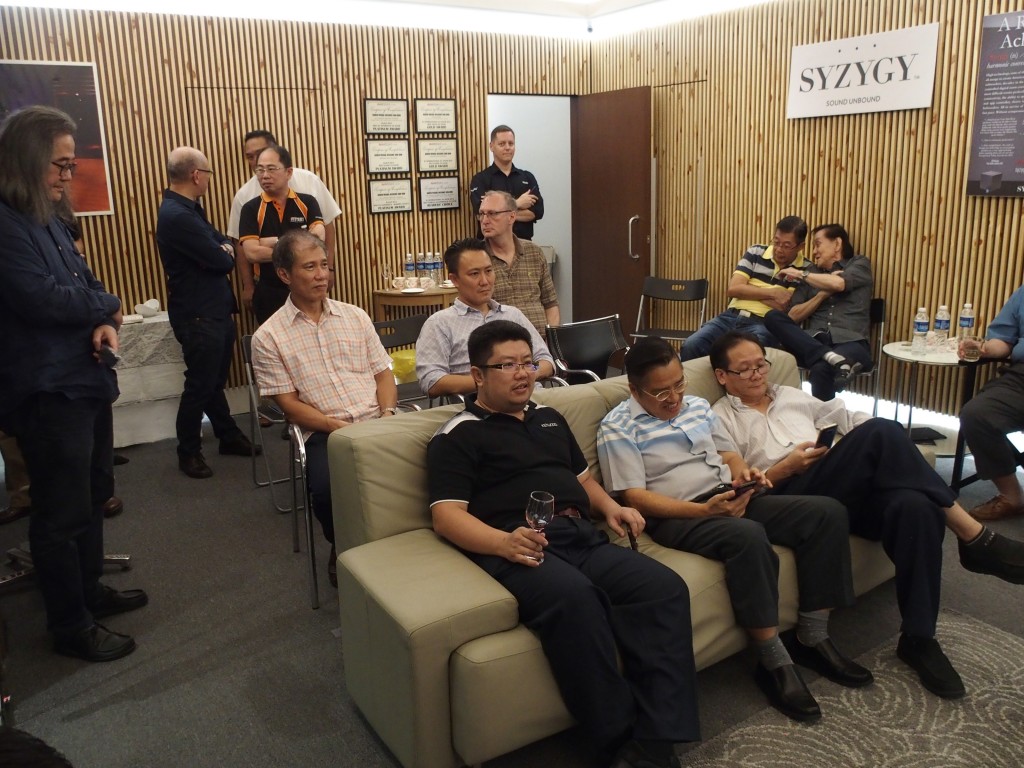 These audiophiles were privilefed to be the first in Asia to hear the PMC Fenestria speakers.