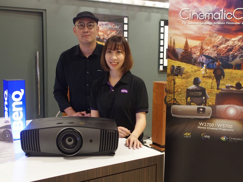 Brian Lee, General Manager of BenQ Malaysia (left) and Jeanne Liew, Product Manager of BenQ Malaysia at the launch.