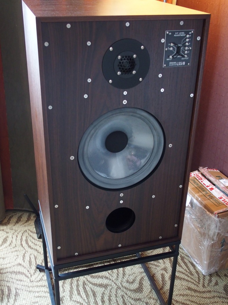 The largish Graham Audio LS5/8 was impressive but seemed a bit too big for the room.