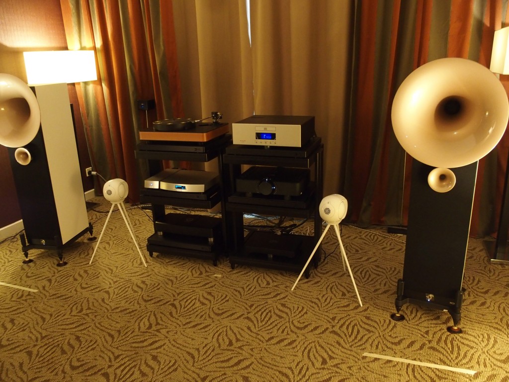 Room correction was applied to the fpair of Avantgarde Uno speakers to tone down the bass.