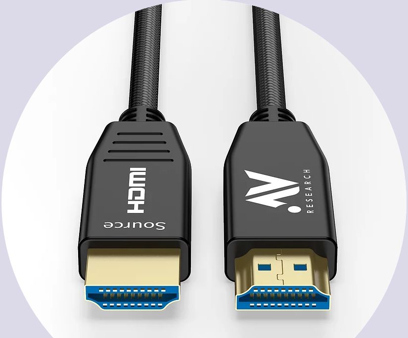 The AV Research optical 4K HDMI cable