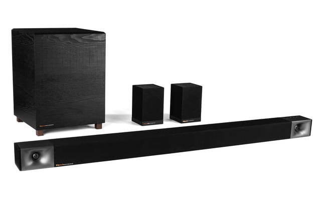 Klipsch BAR40-48 soundbars with wireless subwoofers and surround speaker systems .