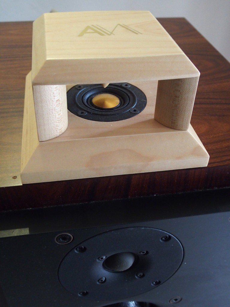 The super tweeter was placed in line with ATC speaker's tweeter.