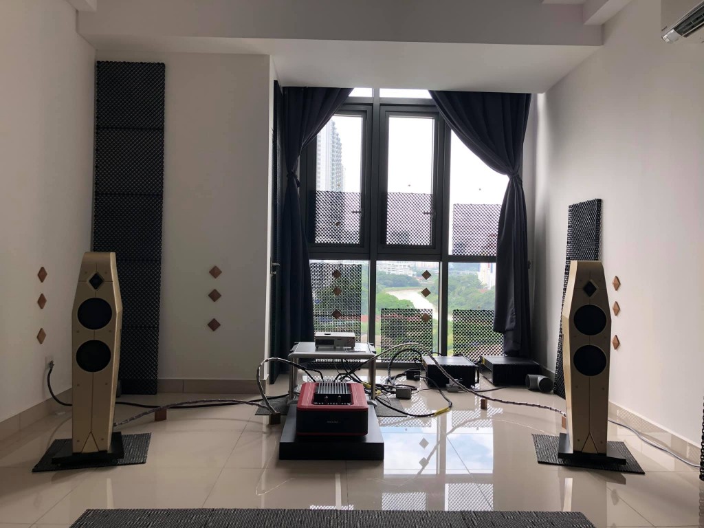 The system in YL Audio's new demo room in Vivo SOHO Suites, Jalan Klang Lama, Kuala Lumpur.