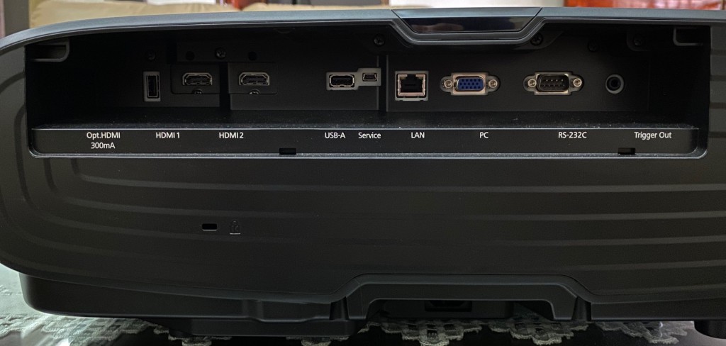 The connections at the rear are recessed into the main body to conceal the connectors for a neat and tidy look