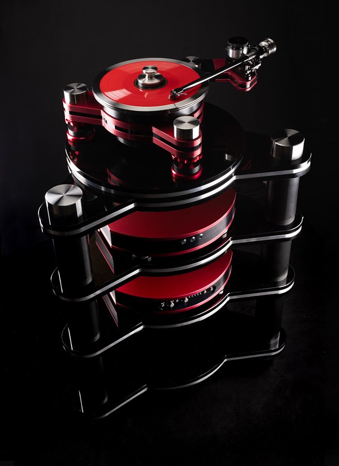 VPI's flagship Vanquish turntable system comes with matching stand, powre supply and phono preamp.