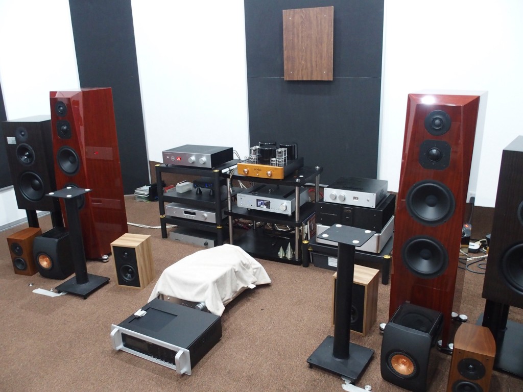 The sound system in AFC top Hi-Fi's demo room.