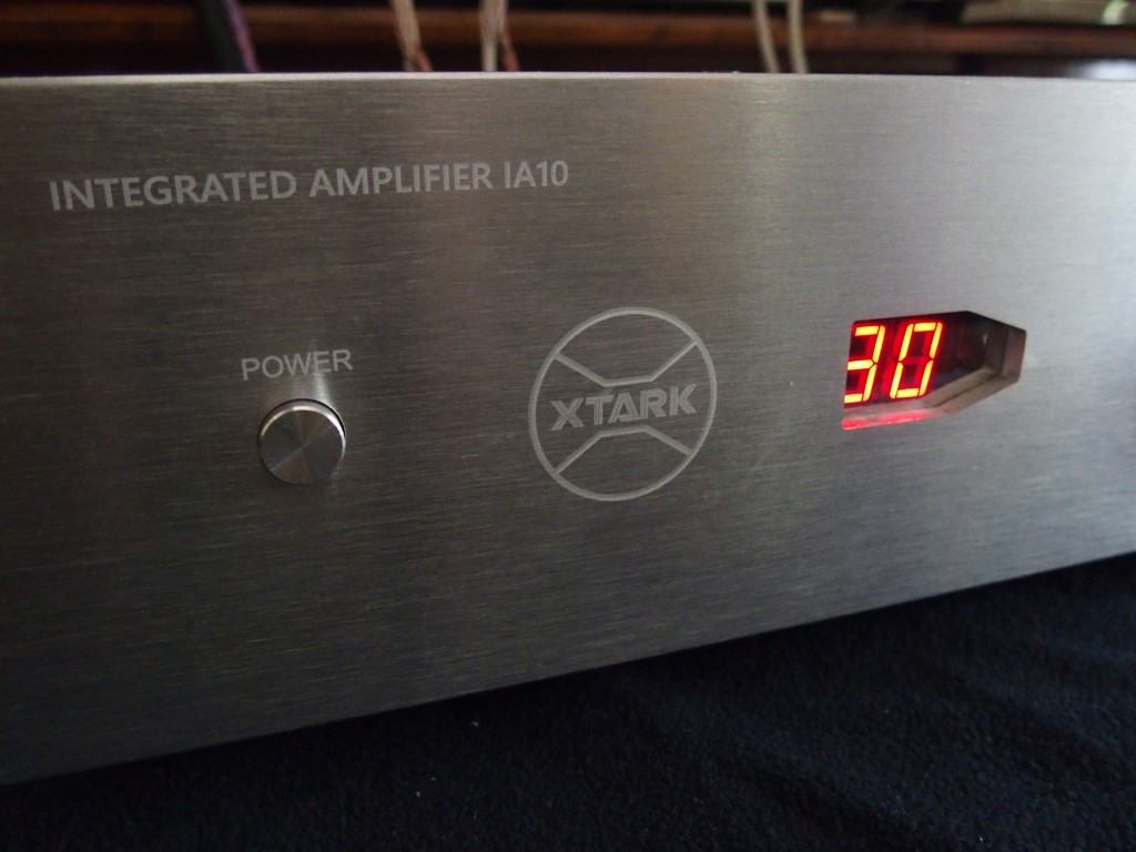 The Xtark integrated amplifier has a minimalist design.