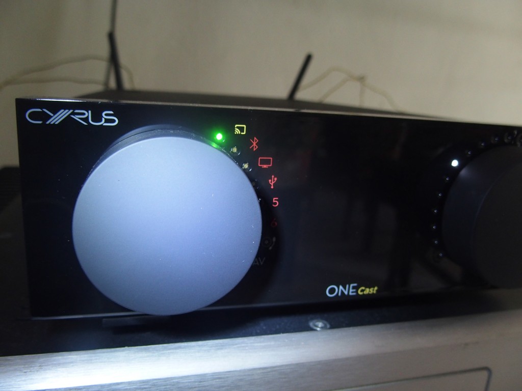 The Cyrus ONE Cast integrated amp in action.